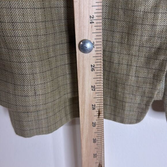 Vtg Lauren Ralph Lauren linen houndstooth Glen Plaid Blazer size 10 equestrian - Picture 9 of 13